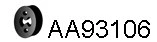 Rubber Strip, exhaust system (AA93106)