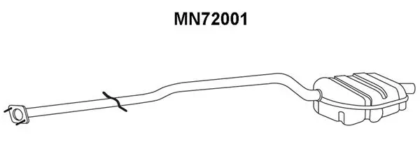 Rear Muffler (MN72001)