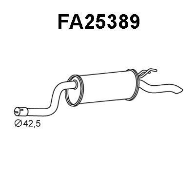 Rear Muffler (FA25389)