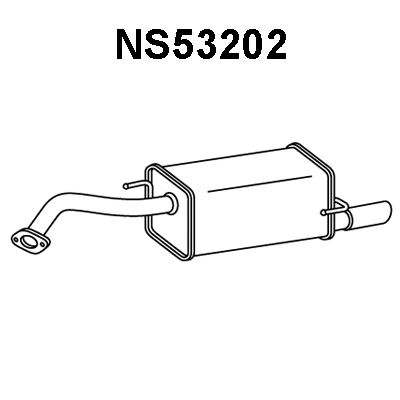 Rear Muffler (NS53202)