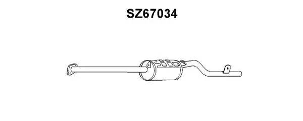 Rear Muffler (SZ67034)