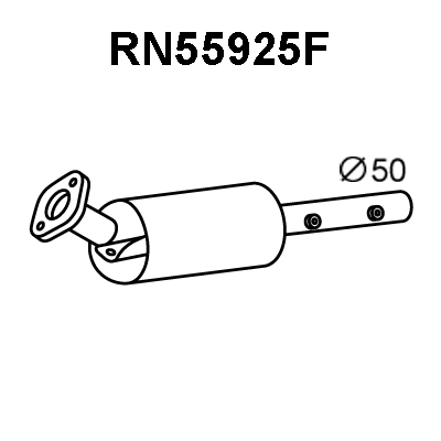 Soot/Particulate Filter, exhaust system (RN55925F)