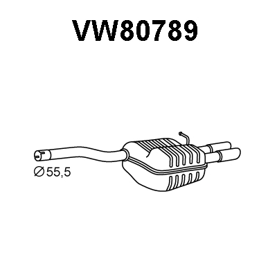 Rear Muffler (VW80789)