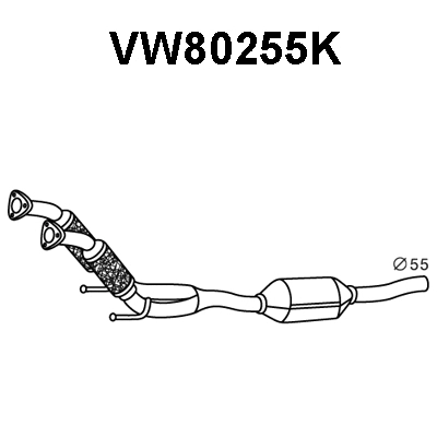 Catalytic Converter (VW80255K)