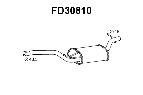 Centre Muffler (FD30810)