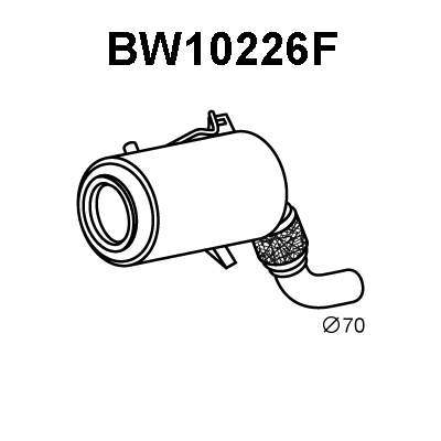 Soot/Particulate Filter, exhaust system (BW10226F)