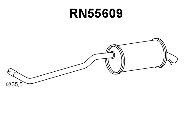 Rear Muffler (RN55609)