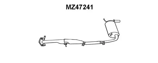 Rear Muffler (MZ47241)