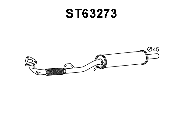 Front Muffler (ST63273)