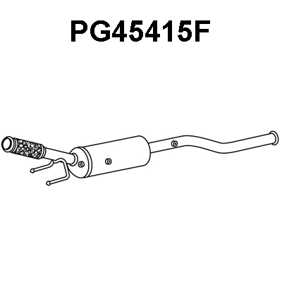 Soot/Particulate Filter, exhaust system (PG45415F)