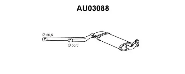 Front Muffler (AU03088)