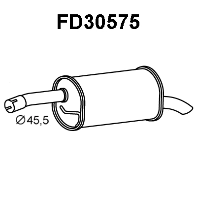 Rear Muffler (FD30575)
