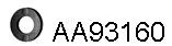 Rubber Strip, exhaust system (AA93160)