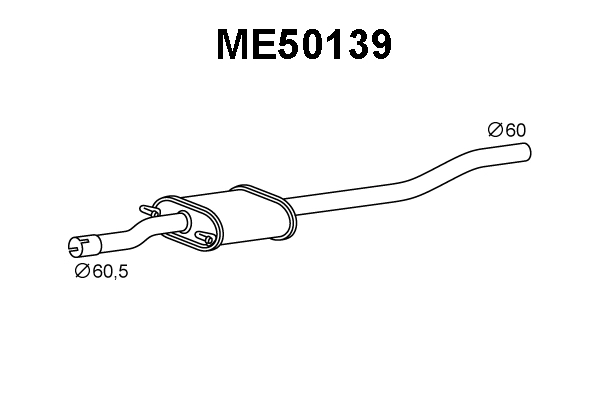 Front Muffler (ME50139)
