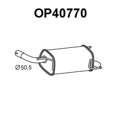 Rear Muffler (OP40770)