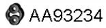 Rubber Strip, exhaust system (AA93234)