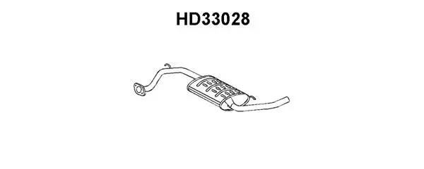 Rear Muffler (HD33028)
