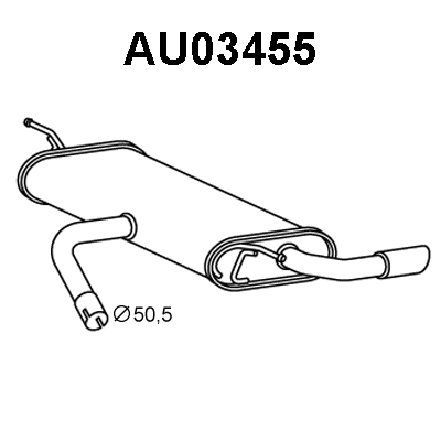 Rear Muffler (AU03455)