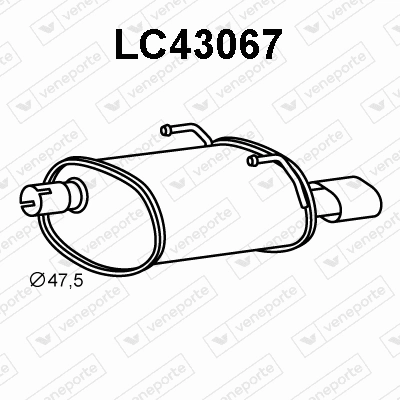 Rear Muffler (LC43067)