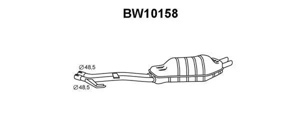 Rear Muffler (BW10158)