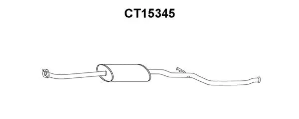 Centre Muffler (CT15345)