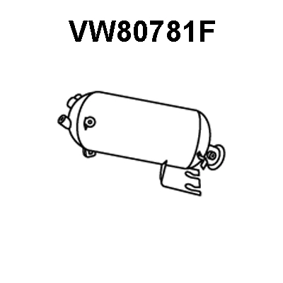 Soot/Particulate Filter, exhaust system (VW80781F)