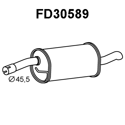 Rear Muffler (FD30589)
