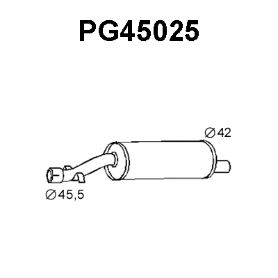 Centre Muffler (PG45025)