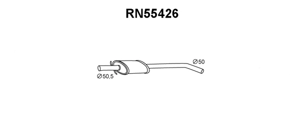 Front Muffler (RN55426)