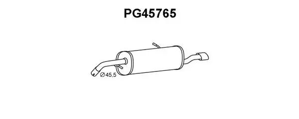 Rear Muffler (PG45765)