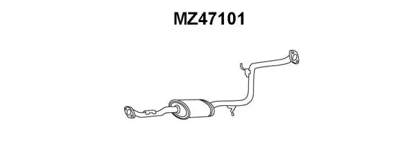 Centre Muffler (MZ47101)
