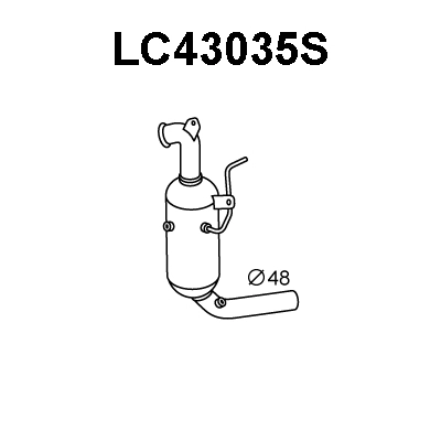Soot/Particulate Filter, exhaust system (LC43035S)