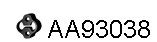 Rubber Strip, exhaust system (AA93038)