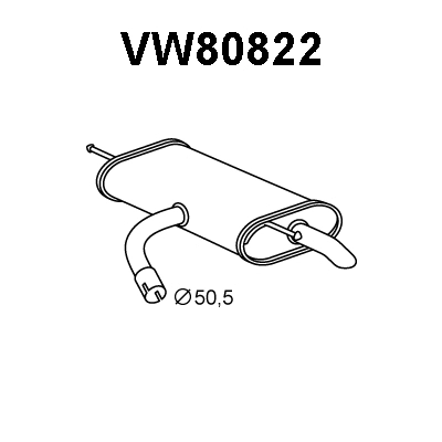 Rear Muffler (VW80822)
