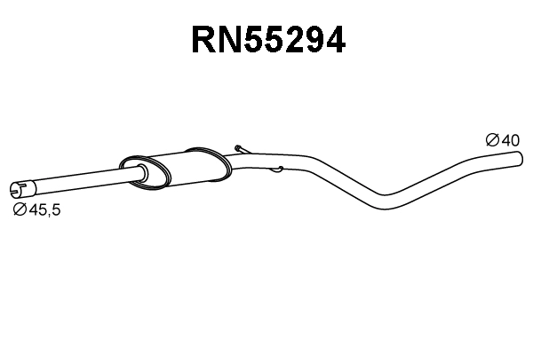 Front Muffler (RN55294)