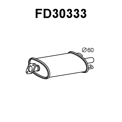 Rear Muffler (FD30333)