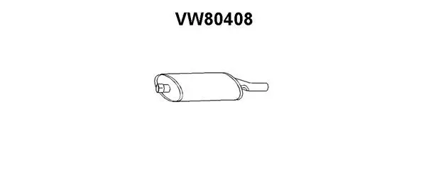 Rear Muffler (VW80408)