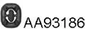 Rubber Strip, exhaust system (AA93186)