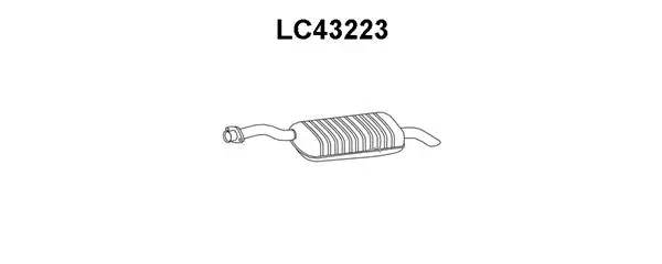Rear Muffler (LC43223)