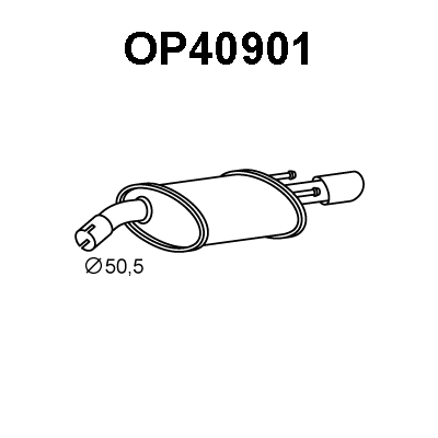 Rear Muffler (OP40901)