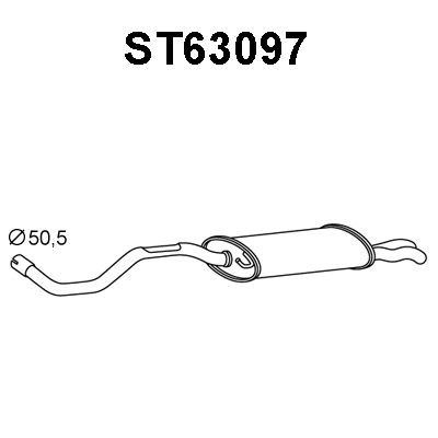 Rear Muffler (ST63097)