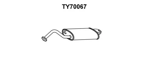 Rear Muffler (TY70067)