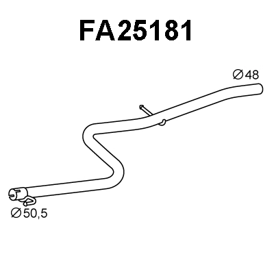 Exhaust Pipe (FA25181)