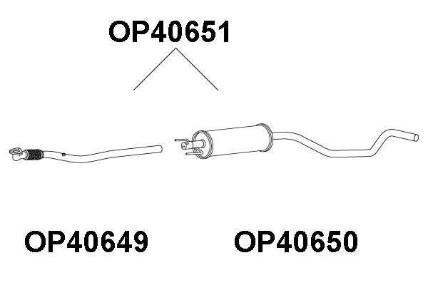 Centre Muffler (OP40651)