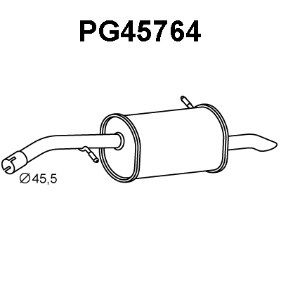 Rear Muffler (PG45764)