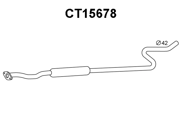 Front Muffler (CT15678)