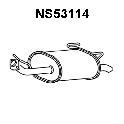 Rear Muffler (NS53114)