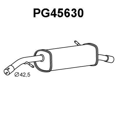 Rear Muffler (PG45630)