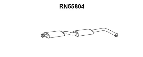 Centre Muffler (RN55804)