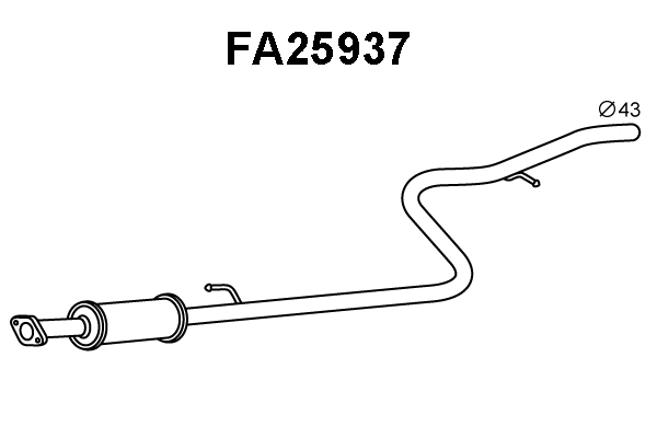Front Muffler (FA25937)